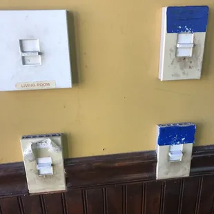These disgusting light switches were the first thing we saw.