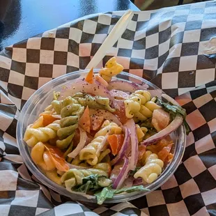 Side of pasta salad