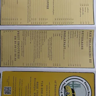Menu Oct 2024