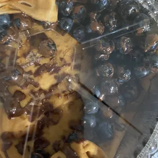 Nutella and blueberry crepe