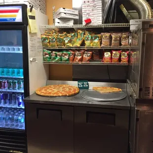 Slices of pizza. Lots to choose from