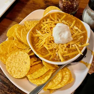 Chicken tortilla soup (soup of the day)