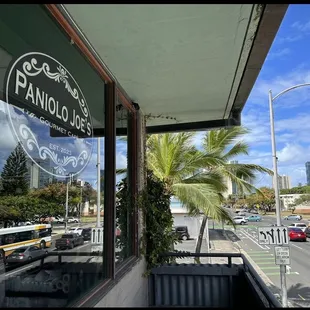 a view of a busy street