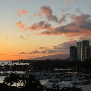 The bartender was so cool! He let me ride the elevator up a few stories to snap a quick pic of the sunset! So special!