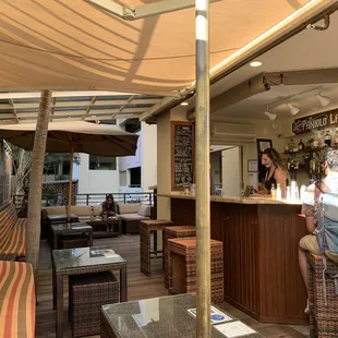 people sitting at the bar