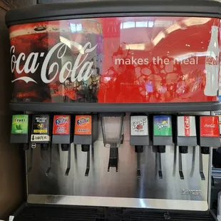 Dinner @Paniolos this eve @Kahala Mall dine-in; 7/13/2022. Their Soda drink fountain, it's AYCD, just share one, that's what we did. Lol