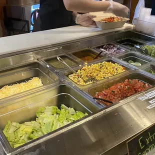 More toppings and sauce