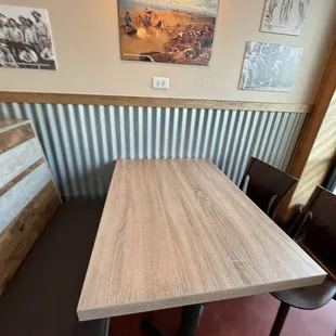 Love that each table has an outlet for charging
