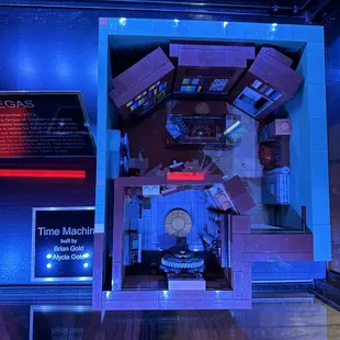 Potential Spoilers: LEGO model of Time Machine escape room