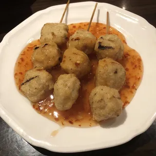 Grilled Chicken Meatballs