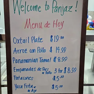 Today&apos;s menu