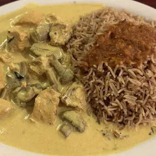 Mushroom Chalow with chicken - yum!!! everything here was fantastic!