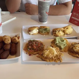 Flight of Mini Arepas