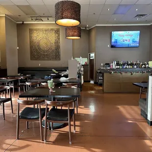 the interior of the restaurant