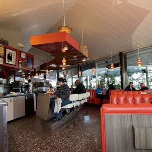 Inside counter seating