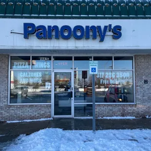 Front of store
