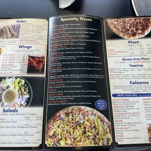 Inside of the menu June 2024