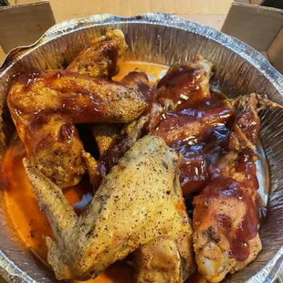 Spicy bbq wings