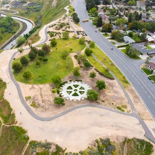 Ariel View of Rotary Wheel at Panorama Park