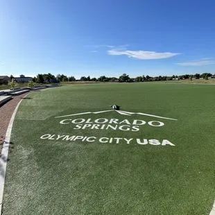 Giant soccer field was really cool