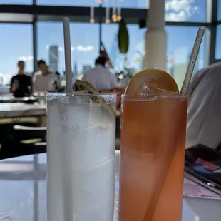 The Sunra to the left; High rise to the right.