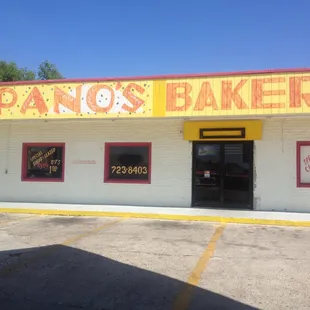 the front of the building