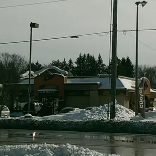 This is super funny, Taco Bell across the street and they probably have no idea the real deal is right across from them.