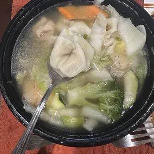 The scrumptious war Wonton soup