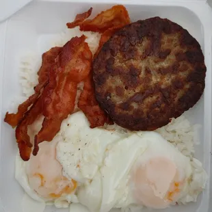 Breakfast Special l# 4 Pork sausage and bacon