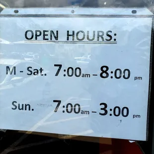 The Pan's Kitchen business hours............