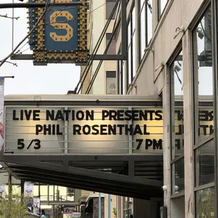sign out front
