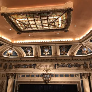 the interior of a theater