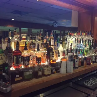 Full bar with wide selection of spirits!