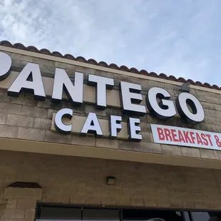 the front of the restaurant