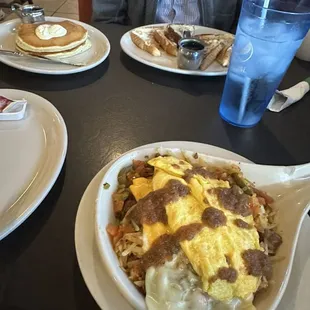 pancakes, french toast, and the Arlington Skillet
