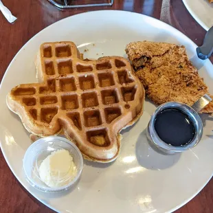 Chicken and waffles