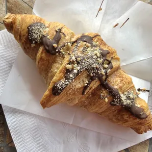 Hazelnut chocolate croissant