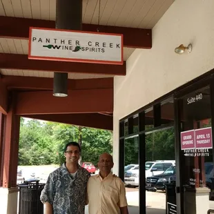 Owner Shiv Patel with his Dad.