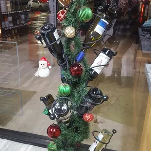 Wine Xmas tree.