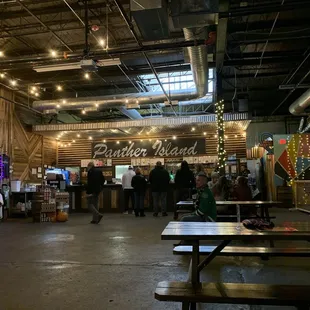 the inside of the building