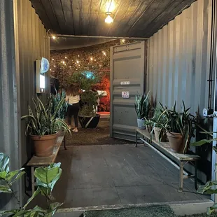 outside
