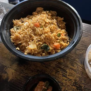 Fried rice with kimchi
