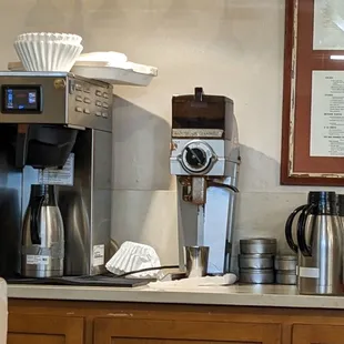 They fresh grind your coffee.  This is top shelf.