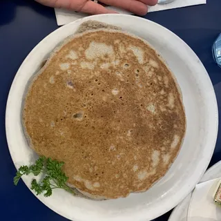Blue Corn Cinnamon pancakes
