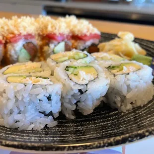 California roll with real crab meat.