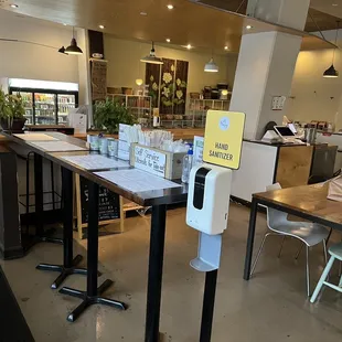 the counter area