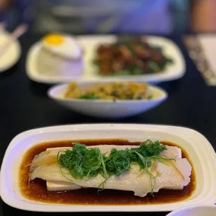 Steam ginger Shoyu Fish w/ Tofu