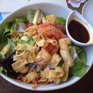 Salmon Sashimi Rainbow Salad