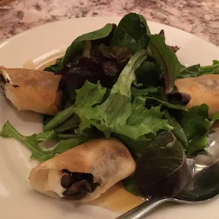 Wild Mushroom and Goat Cheese Spring Roll