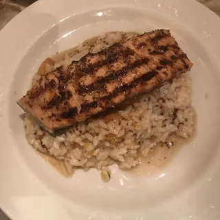 Grilled Maple Mustard Glazed Salmon